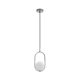 Candeeiro suspenso CORDEL 1xG9/28W/230V cromado brilhante