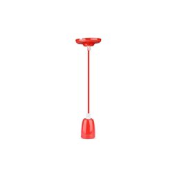 Cabo de carregamento 1xE27/60W/230V vermelho/porcelana