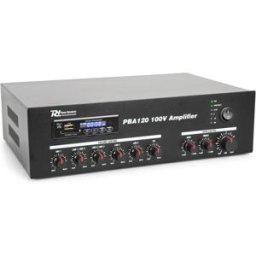 Amplificador PA 120W RMS (100V) com MP3 USB/SD/BLUETOOTH (PBA120) - Power Dynamics