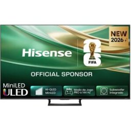 Smart TV ULED 75" Series E8S (2026) Mini LED 4K Ultra HD VIDAA (Preto) - HISENSE