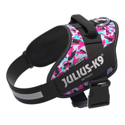 Julius-K9 IDC Peitoral de segurança rosa e cinzento tamanho L: circunferência do peito 63 - 85 cm cão