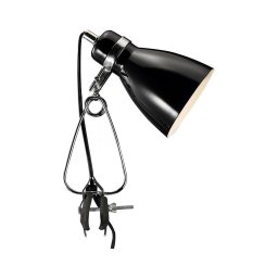 Nordlux - Candeeiro de mesa com clipe CYCLONE 1xE14/15W/230V preto