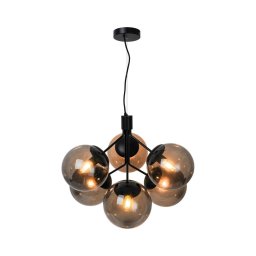 Nordlux - Candeeiro suspenso IVONA 6xE27/28W/230V preto