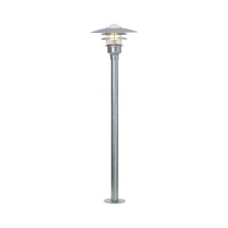 Nordlux - Candeeiro exterior LONSTRUP 1xE27/60W/230V IP44 cromado mate 116 cm