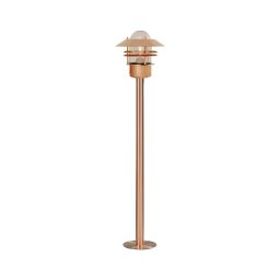 Nordlux - Candeeiro exterior BLOKHUS 1xE27/60W/230V IP54 em cobre