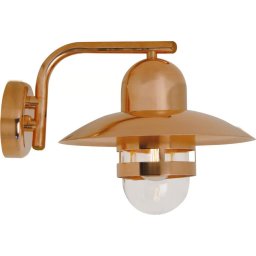 Nordlux - Aplique de parede exterior NIBE 1xE27/60W/230V IP54, acabamento em cobre