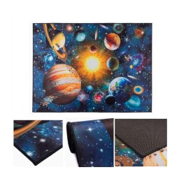 Tapete infantil antiderrapante PRINT 3D 80x150 cm planetas/multicolorido
