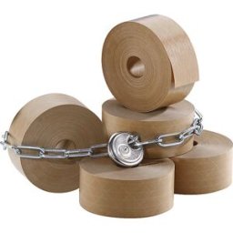 ratioform Fita gomada com malha de fios em grade , Security Tape, embalagem de 6 rolos, castanho, largura da fita 70 mm, Fita gomada com malha de fios em grade, Security Tape, embalagem de 6 rolos, castanho, largura da fita 70 mm. Fecho de segurança refor