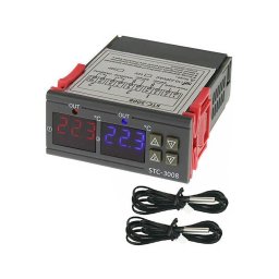Termostato digital duplo 3W/230V