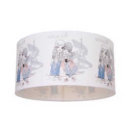 Candeeiro de tecto infantil GIRLS VIBES 1xE27/60W/230V Ø 40 cm Paris