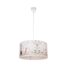 Lustre infantil KIDS ROOM 1xE27/60W/230V, diâmetro 40 cm, com design divertido de animais