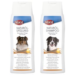 Trixie champô +condicionador de óleo natural para cães 250+250ml