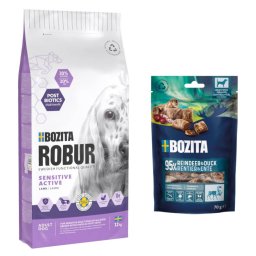 12kg Sensitive Grain Free Active com cordeiro Bozita Robur ração para cães