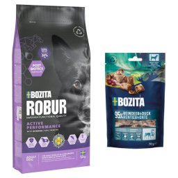 12kg Adult Active Performance com rena Bozita Robur ração para cães