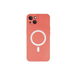 Capa Iphone 14 Magsafe Silicone Coral