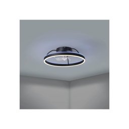 Eglo 35193 - Ventoinha de teto MALINSKA LED RGBW dimerizável LED/36W/230V preta + comando remoto