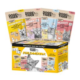 12x125g Dogs'n Tiger Cat Mix (4 variedades) comida húmida gatos