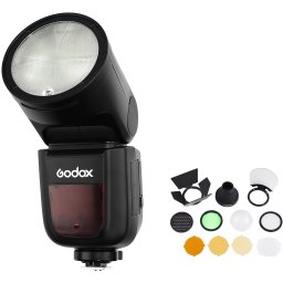 GODOX Kit Flash Speedlite V1 + Acessrios para Canon