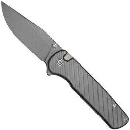 Civivi Iron Tide C25011-3, Gray Stonewashed 14C28N, Gray Aluminum navalha, Pete's Pirate Life design