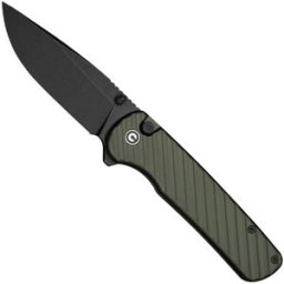 Civivi Iron Tide C25011-2, Blackwashed 14C28N, Forest Green Aluminum navalha, Pete's Pirate Life design