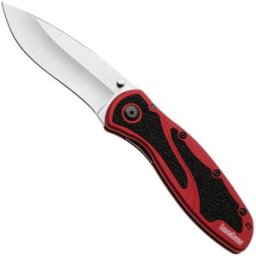 Kershaw Blur 1670RDSW, Stonewashed 14C28N, Red Aluminum navalha, Ken Onion design