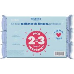 Mustela Bebé Toalhitas de Limpeza Pack 60 x3