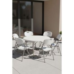 Presentes Miguel Pack 6 Cadeiras dobráveis para jardim Resin efeito Rattan
