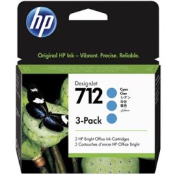Pack Tinteiros HP 712 Azul 3ED77A 29ml