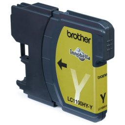 Tinteiro Brother LC1100HYY Amarelo 10,1ml - Alta Capacidade