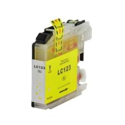 Tinteiro Compatível para Brother LC123Y Amarelo