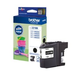 Tinteiro Brother LC221BK Preto 7,1ml