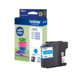 Tinteiro Brother LC221C Azul 3,9ml