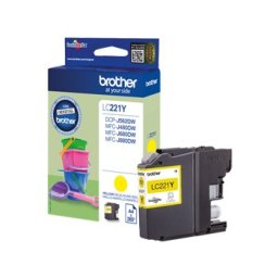 Tinteiro Brother LC221Y Amarelo 3,9ml