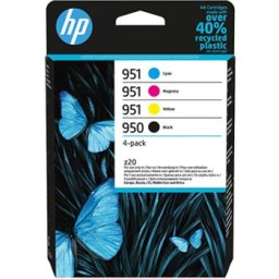 Pack Tinteiros HP 950 / 951 4 Cores 6ZC65A 24ml / 8ml