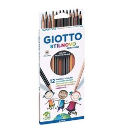 Lapis Cor 18cm Giotto Stilnovo Skin Tones Cx Cartao 12un