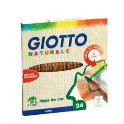 Lapis Cor 18cm Giotto Natural Cx Cartao 24un