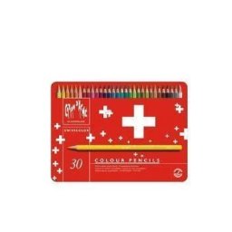 Lápis Cor Caran DAche Swisscolor Cx Metálica 30 Cores