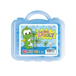 Lápis Oil Pastels Dooly Conjunto Mala com 48 cores