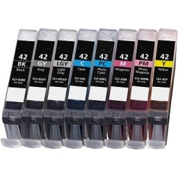 Pack 9 Tinteiros Compatíveis para Canon CLI42