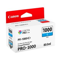 Tinteiro Canon PFI-1000 Azul 0547C001 80ml