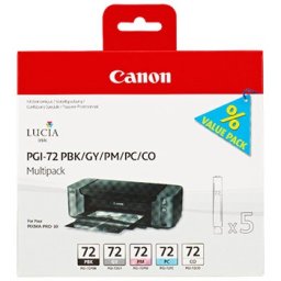 Pack Tinteiro Canon 72 5 Cores 6403B007 14ml