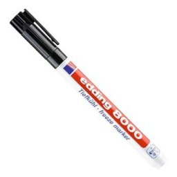 Marcador Fino Edding 8000 Preto Resistente ao Gelo