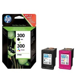 Pack Tinteiros HP 300 Preto/ Cor CN637EE 4ml/ 4ml