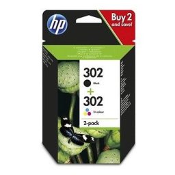 Pack 2 Tinteiros HP 302 Preto/ Cor X4D37AE