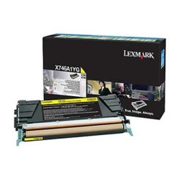 Toner Lexmark X746A1YG Amarelo
