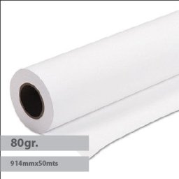 Papel Plotter 80gr 914mmx50mts Navigator - Pack 4 Rolos