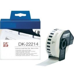 Rolo Papel Térmico Contínuo Autocolante Branco Brother 12mmx30,48m