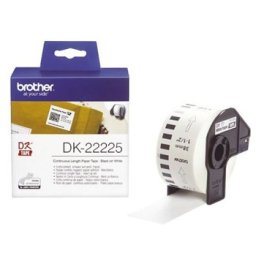 Rolo Papel Térmico Contínuo Autocolante Branco Brother 38mmx30,48m