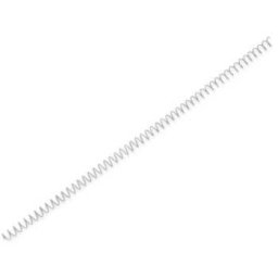 Argolas Espiral Metalicas Passo 5:1 12mm Cx 100 Prata