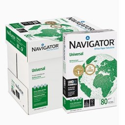 Caixa de Papel Fotocopia A4 80gr Navigator (Universal) - 5 x 500 folhas